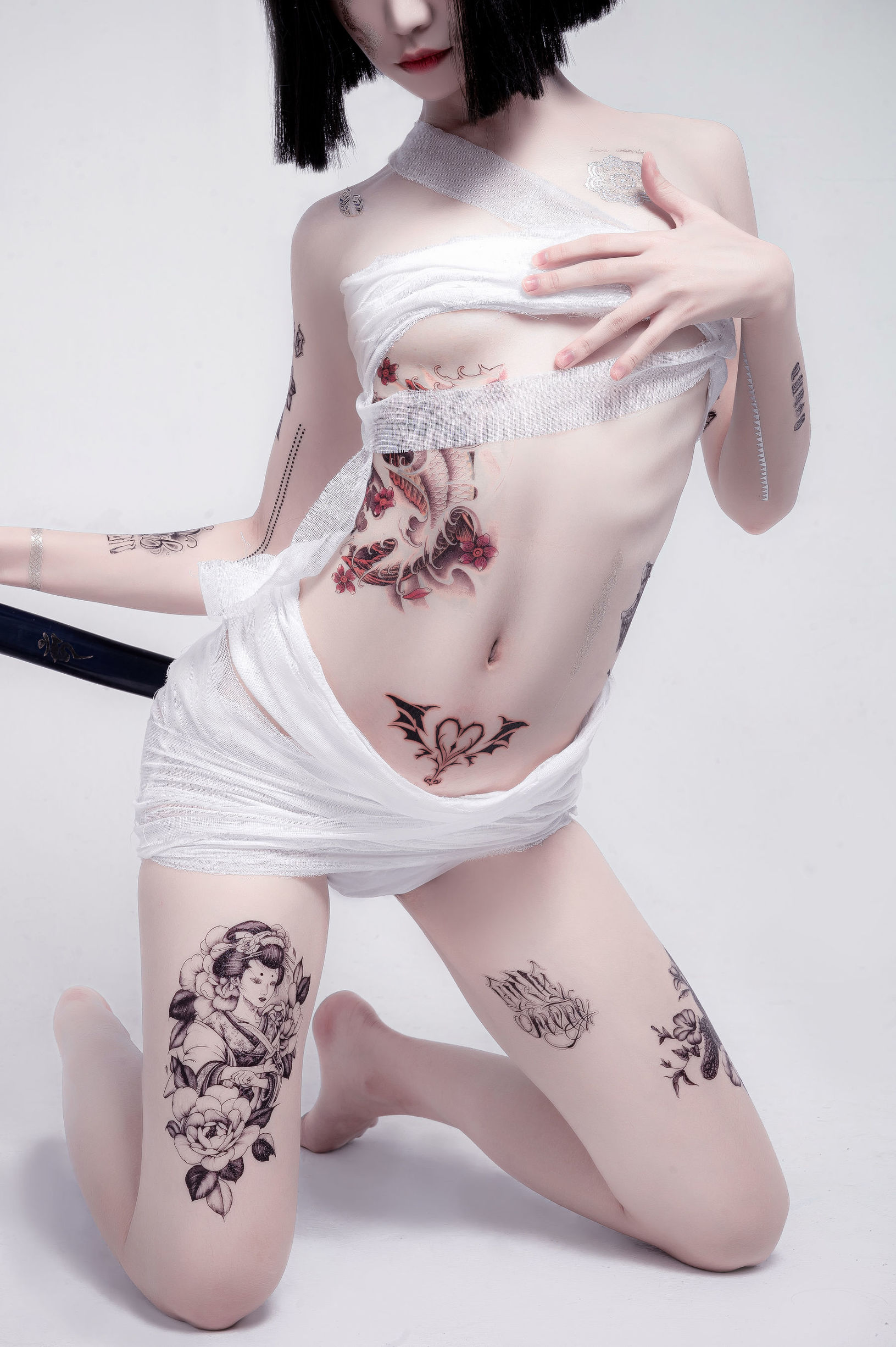 [COS福利]动漫博主阮邑_Fairy绑带和武士插图5